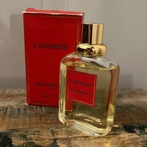 Vintage Givenchy L'Interdit with Gold Cap and Red Box